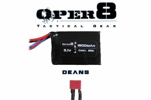 Oper8 11.1V Lipo 1500MAH Block Battery