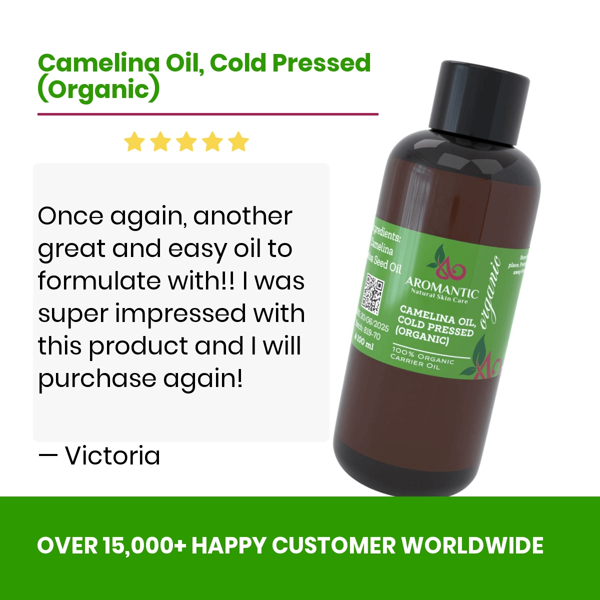 Organic Camelina Oil