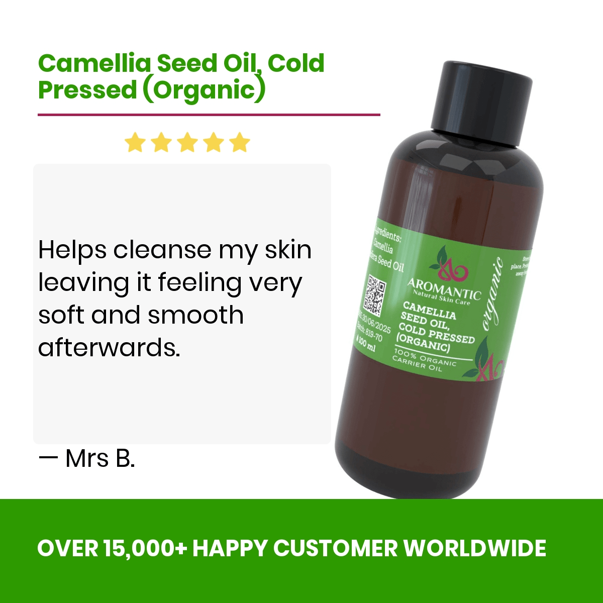 Organic Camellia Seed Oil