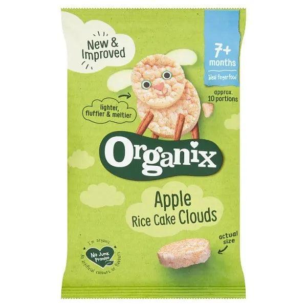 Organix Apple Rice Cake Clouds 7+ Months 40g (Case of 6)