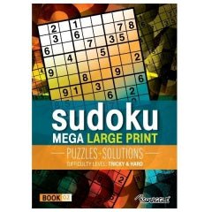 Tricky Hard Mega Large Print Sudoku Book 2 Challenging Puzzles for All Skill Levels