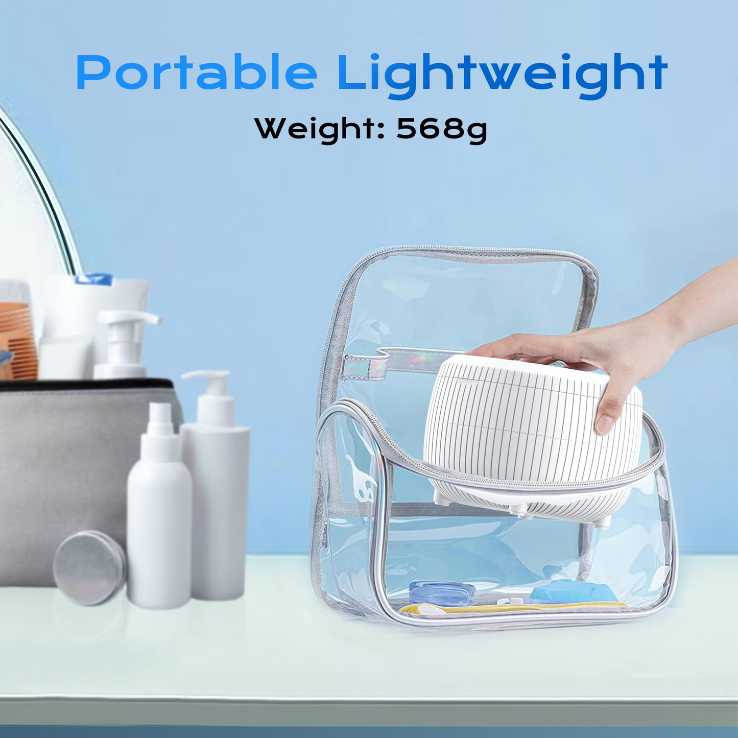 Ultrasonic Retainer Cleaner Machine – 45kHz 25W, 200ml Portable
