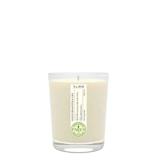 WHITE HYACINTH & LILY 1 WICK SCENTED CANDLE 180G
