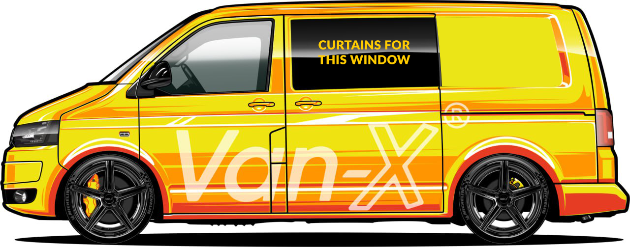 For Vauxhall Vivaro Window Curtains Eco-Line - Grey