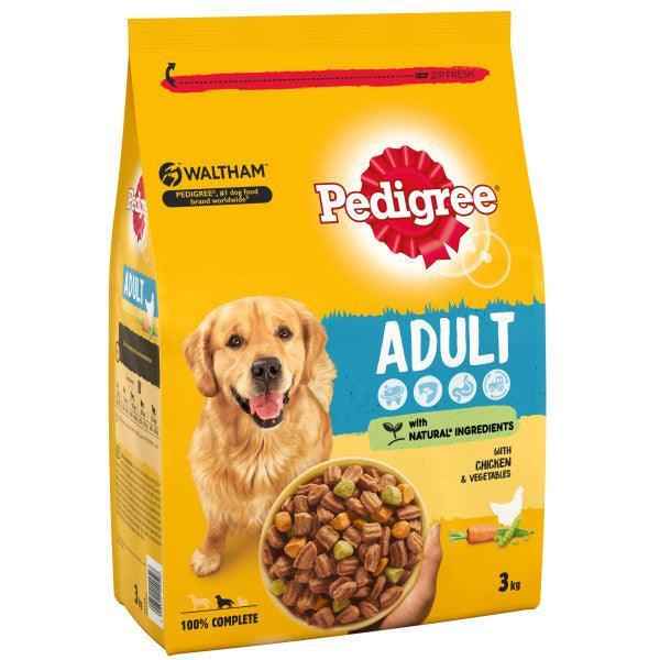 Pedigree Adult Poultry & Veg 3x3kg