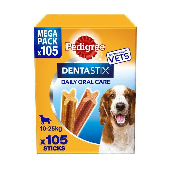 Pedigree Dentastix Daily Medium Dog - Case of 105