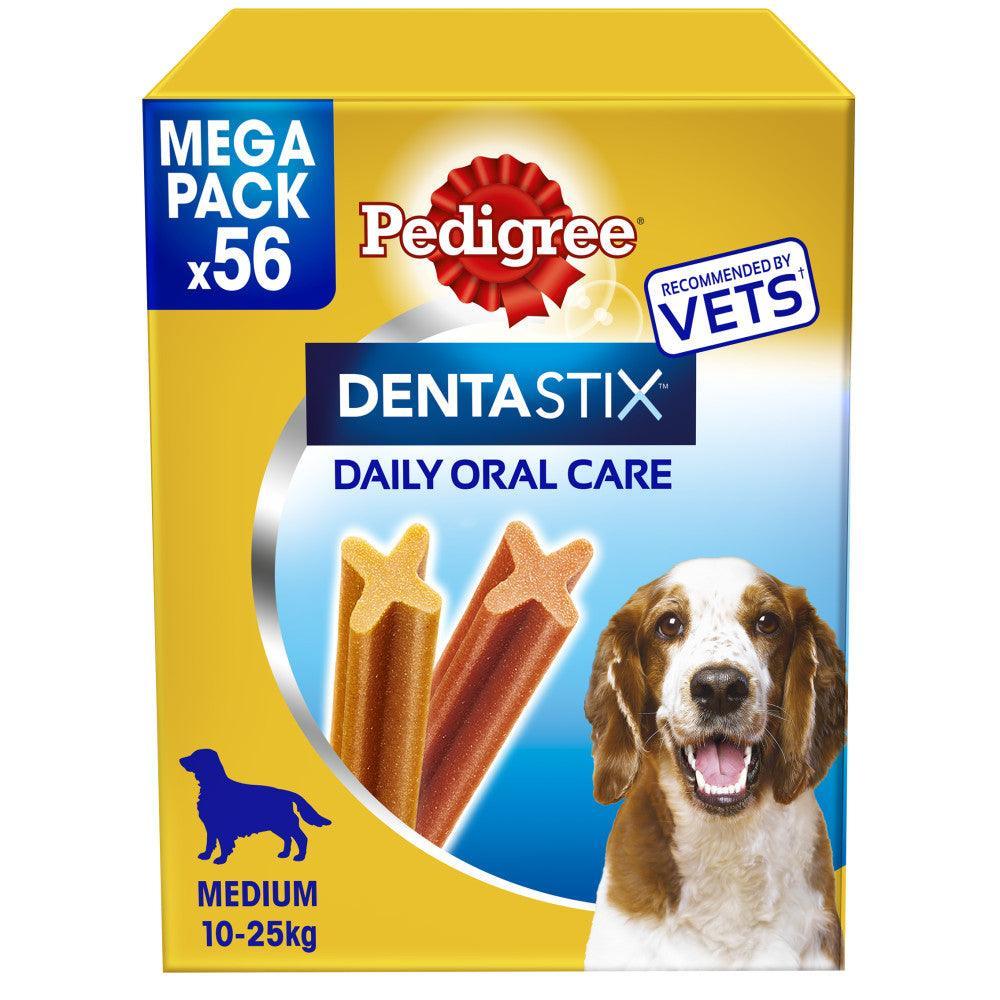 Pedigree Dentastix Daily Dental Chews Medium Dog 56 Stick - Case of 56