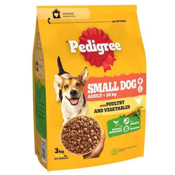 Pedigree Adult Complete Small Poultry and Vegetables 3kg - Case of 3