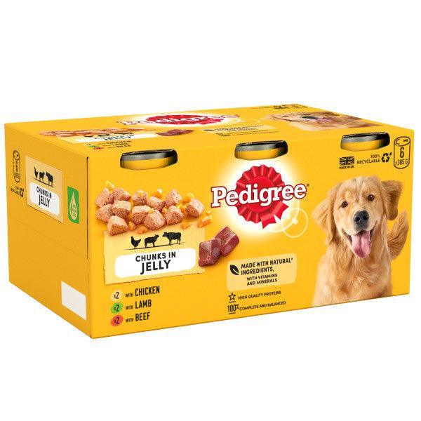 Pedigree Tins Mixed Selection in Jelly 6 x 385g - Case of 4