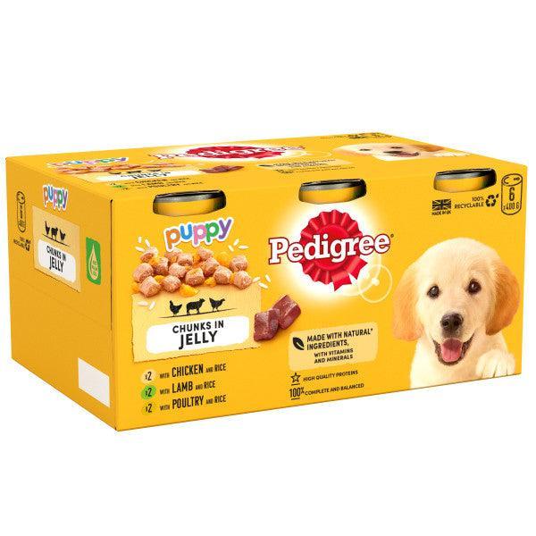 Pedigree Tins Puppy Mixed Selection in Jelly 6 x 400g - Case of 4