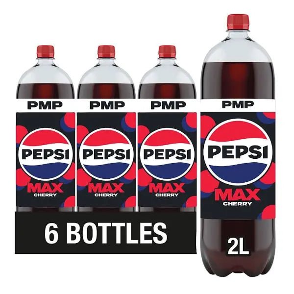 Pepsi Max Cherry No Sugar Cola Bottle PMP 2L (Case of 6)