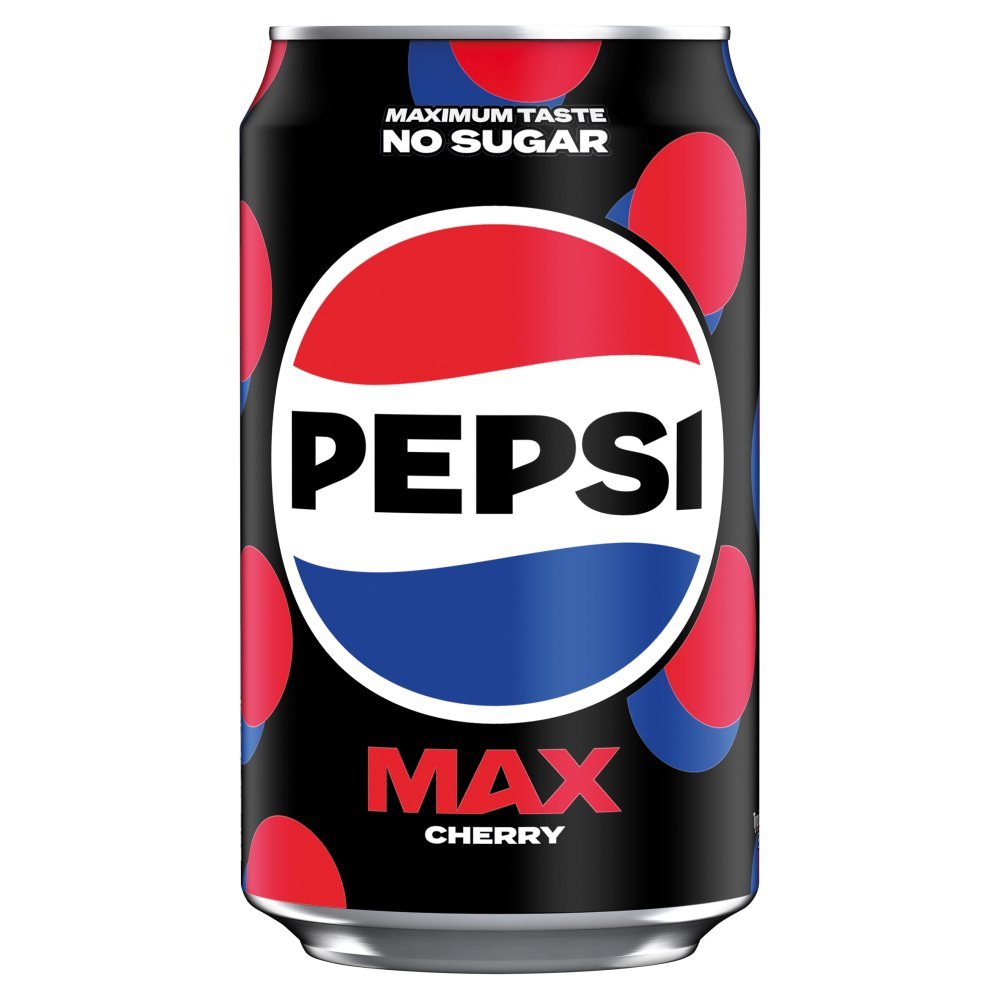 Pepsi Max Cherry No Sugar NON PMP 330ml (Case of 24)