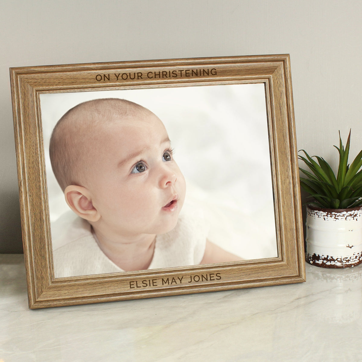 Personalised Free Text 10x8 Inch Wooden Frame