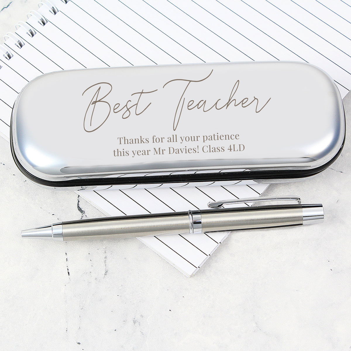 Personalised Free Text Pen And Box Set