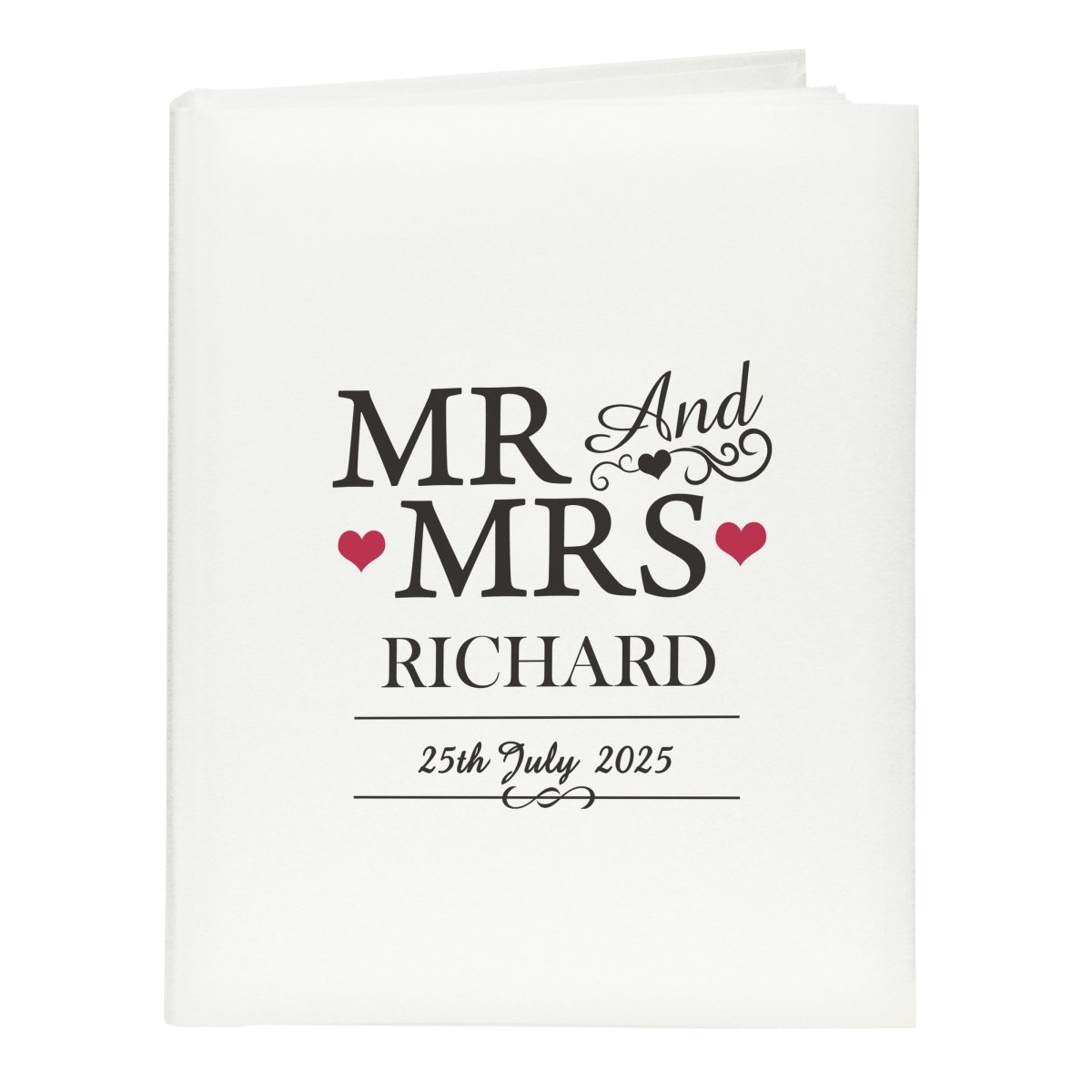 Personalised Mr & Mrs Traditional Album