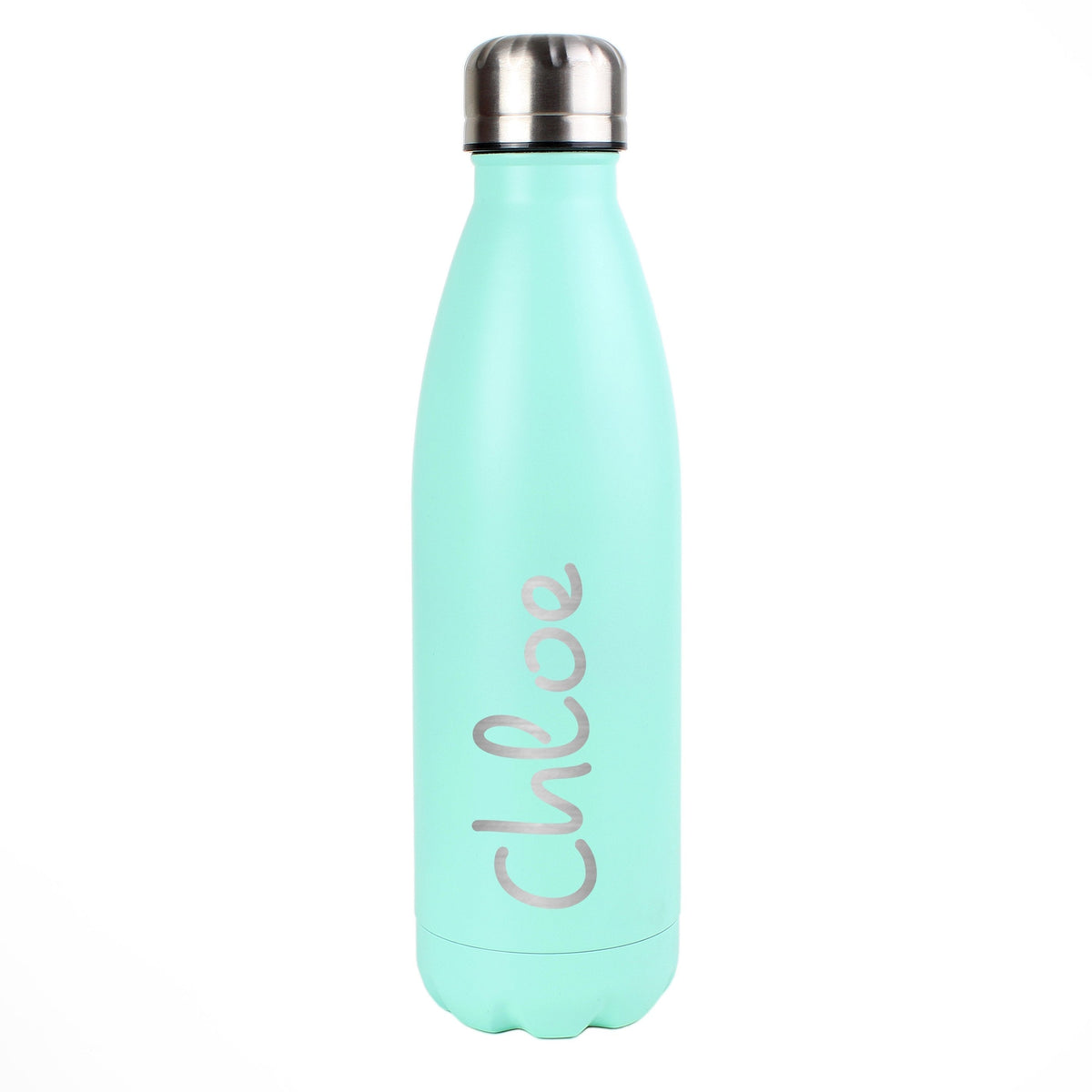 Personalised Name Only Island Mint Green Metal Insulated Drinks Bottle