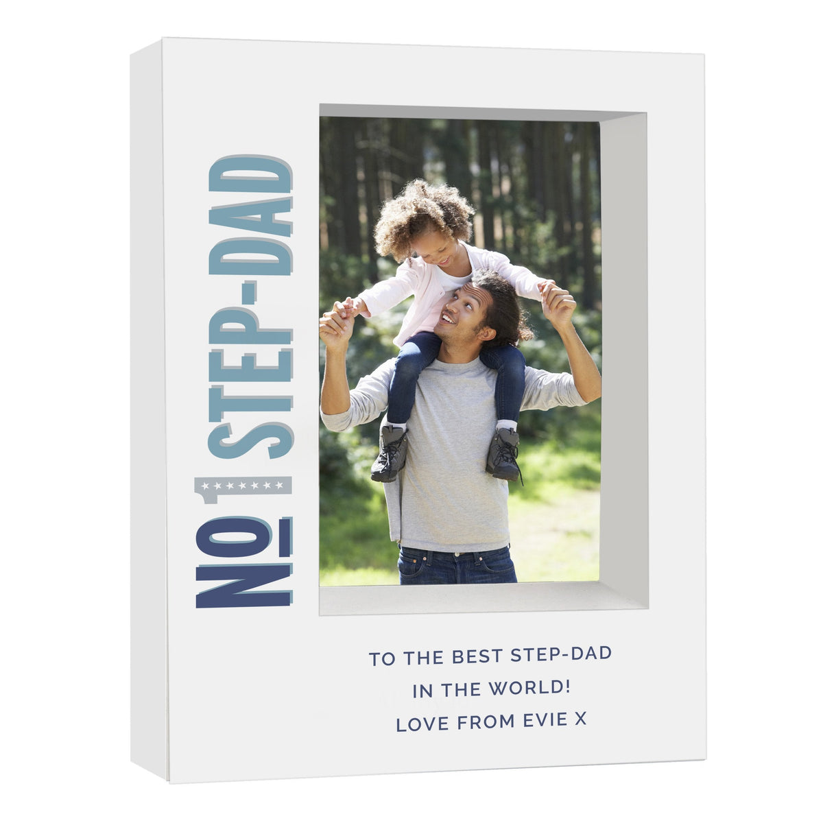 Personalised No.1 5x7 Inch Box Photo Frame