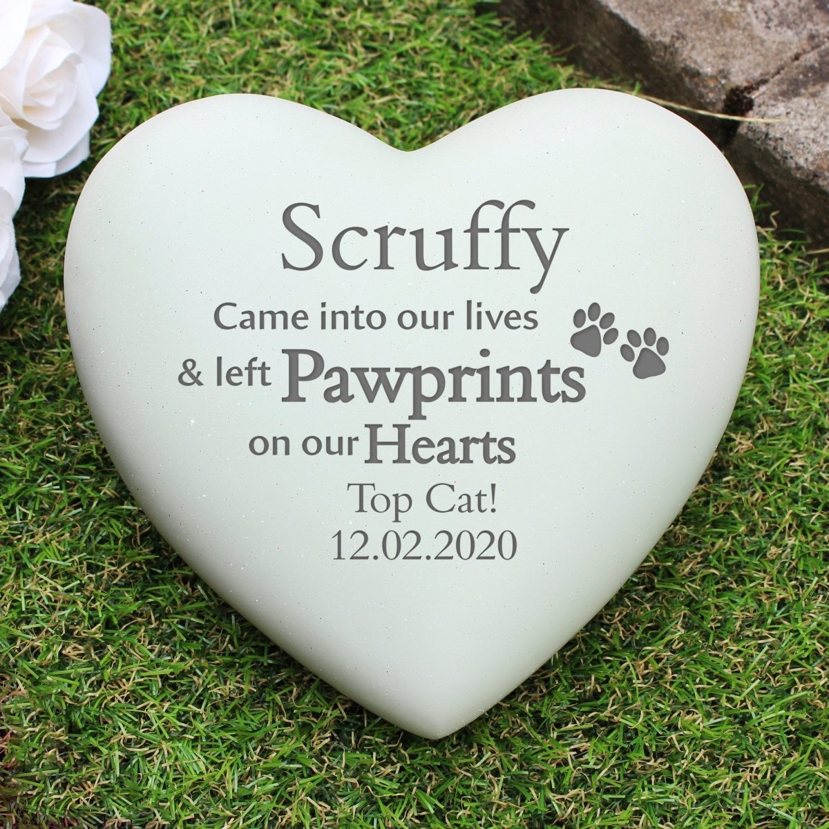 Personalised Pet Memorial Heart
