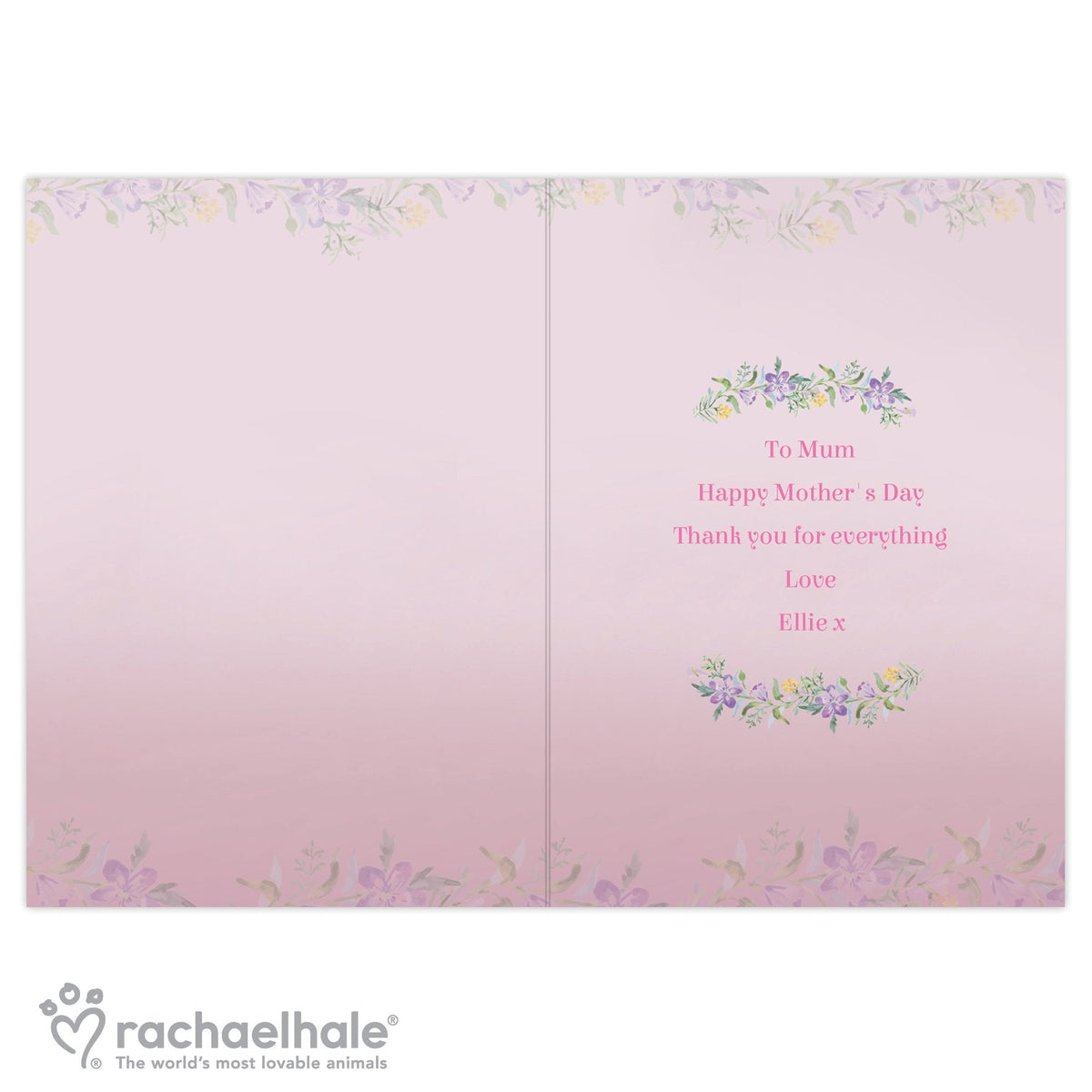 Personalised Rachael Hale 'Happy Mother's Day' Card