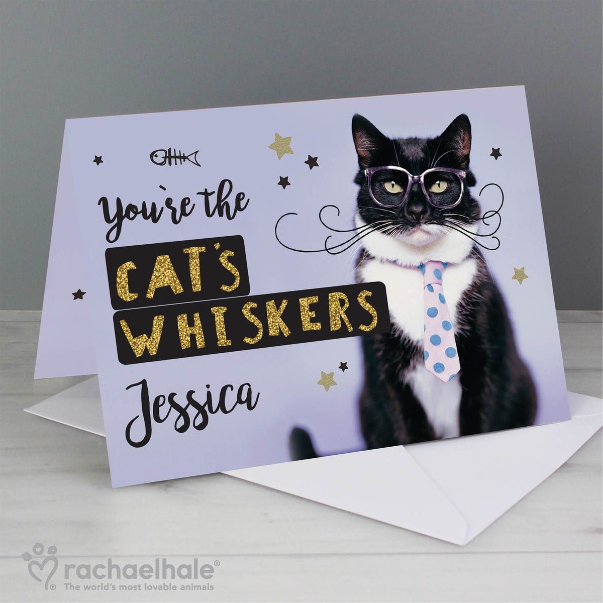 Personalised Rachael Hale Youre The Cats Whiskers Card