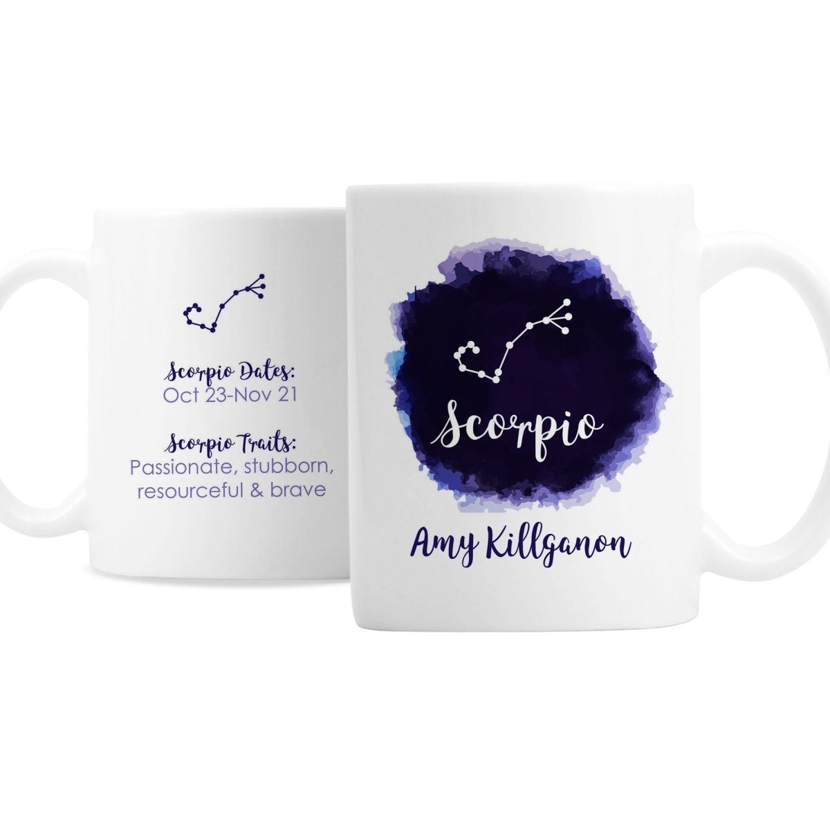 Personalised Scorpio Zodiac Star Sign Mug (October 23rd - November 21st)
