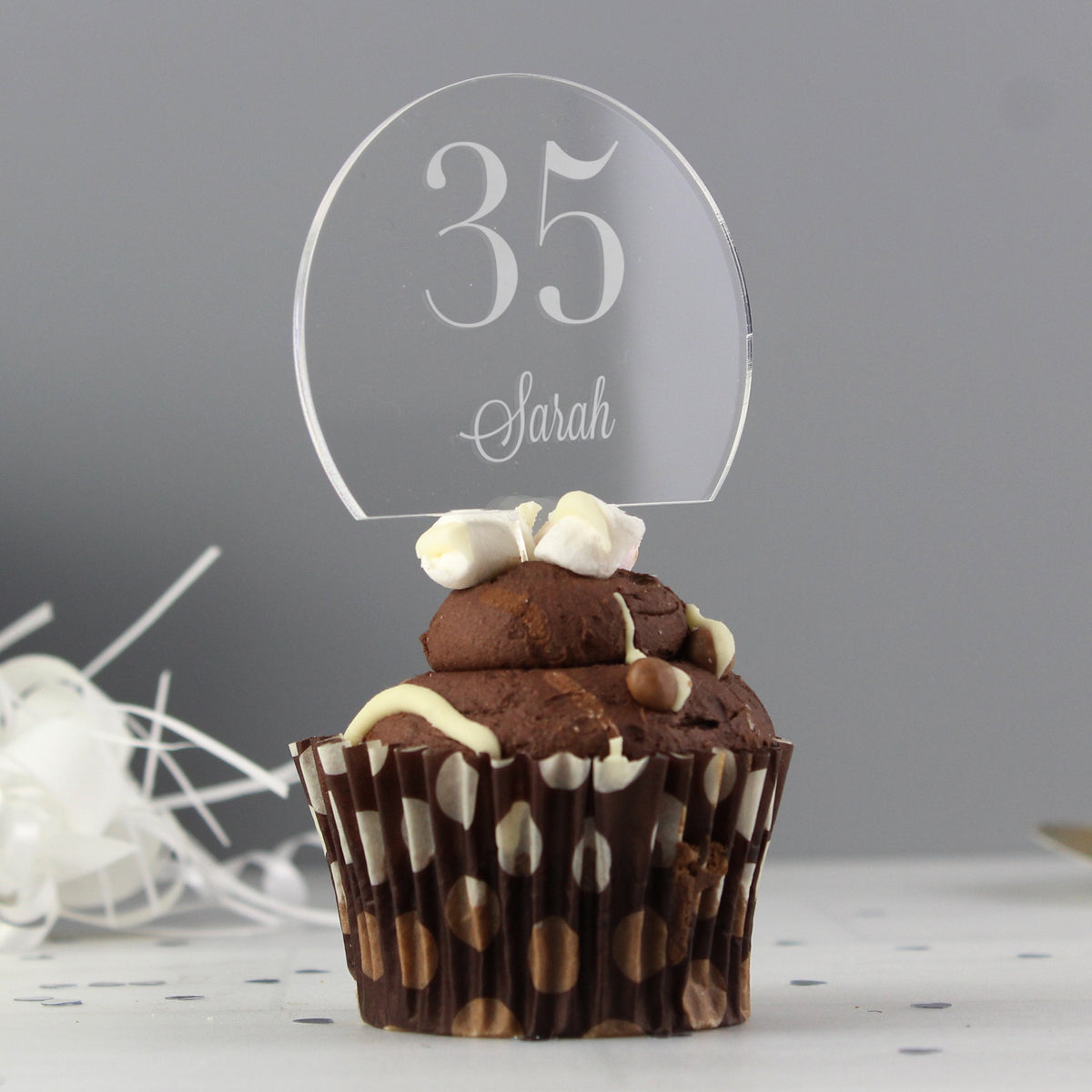 Personalised Traditional Birthday Big Age Cake Topper