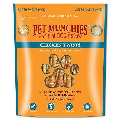 Pet Munchies Chicken Twists Dog Treat 290g - Case of 3