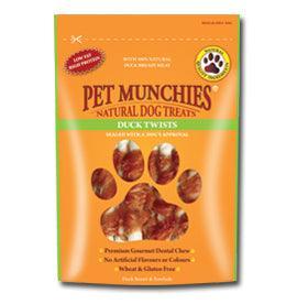 Pet Munchies Duck Twists Dog Treats 80g - Case of 8
