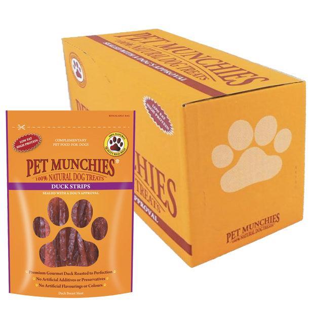 Pet Munchies Duck Strips Dog Treats 90g - Case of 8