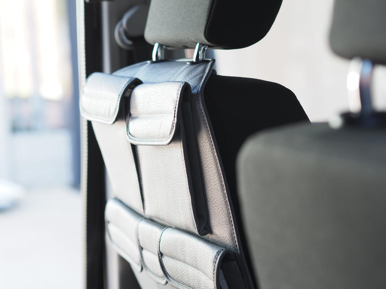 For VW T5 T5.1 Transporter Campervan Leatherette Back Seat Organiser – 2-Piece Bundle | Van-X