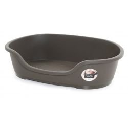 Plastic Dog Bed Warm Grey