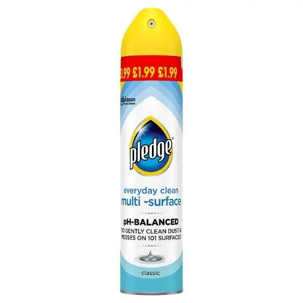 Pledge Multi-Surface Aerosol, 250ml (Case of 6)