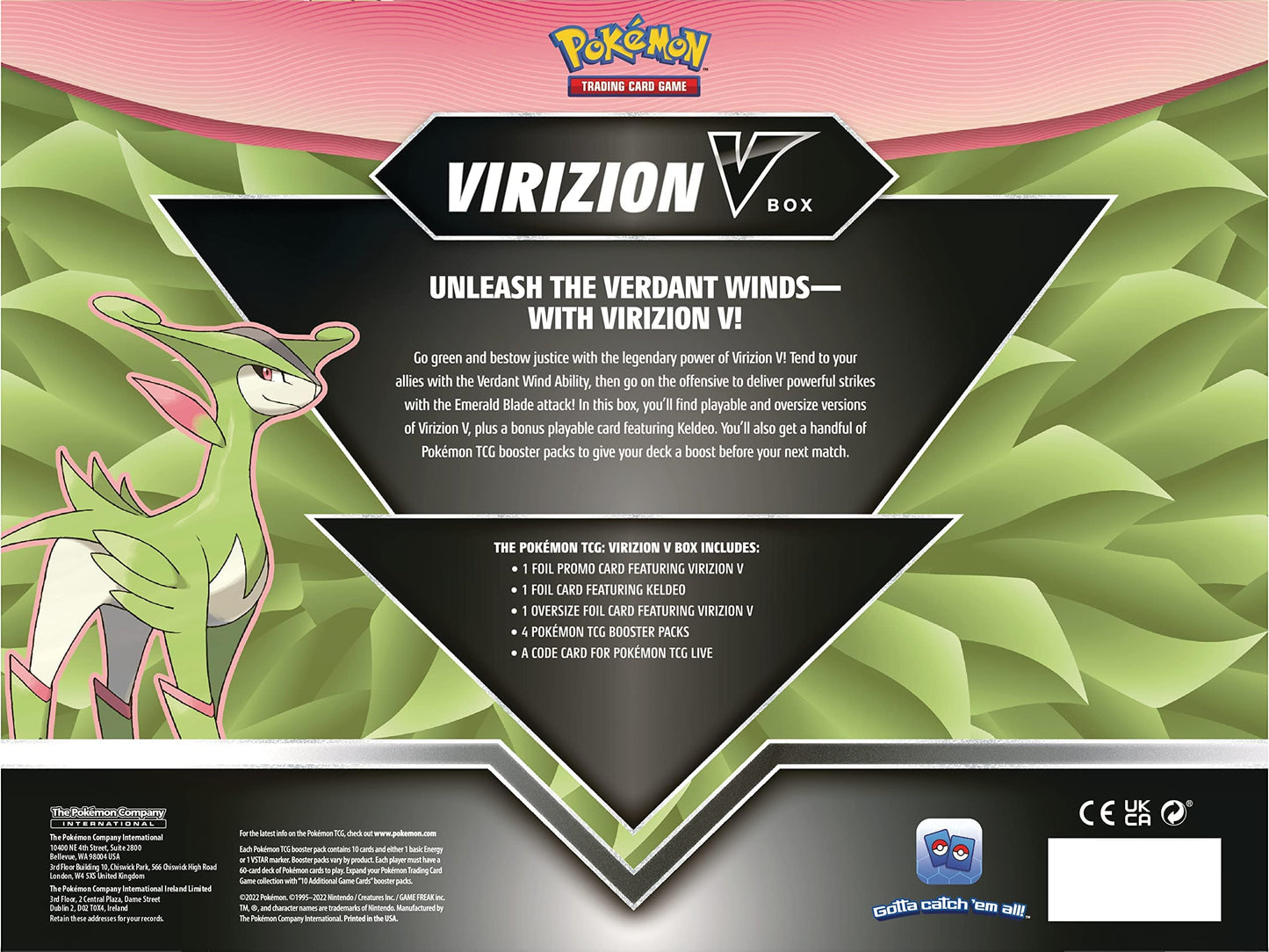 Pokémon Virizion V box