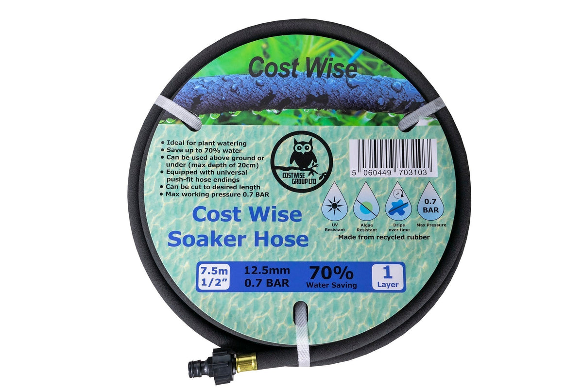 Porous Pipe with Connector Cost Wise 7.5m Outdoor Watering Kit Hose Pipe Fitting