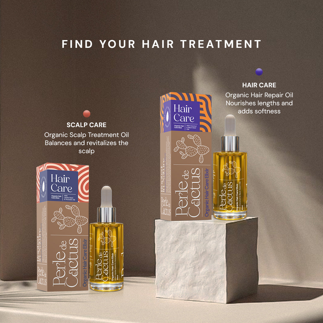 Perle de Cactus Organic Hair Elixir - Argan, Coconut & Black Seed