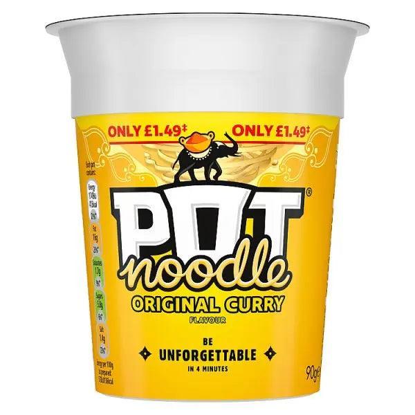 Pot Noodle Standard Pot Original Curry 90 g (Case of 12)