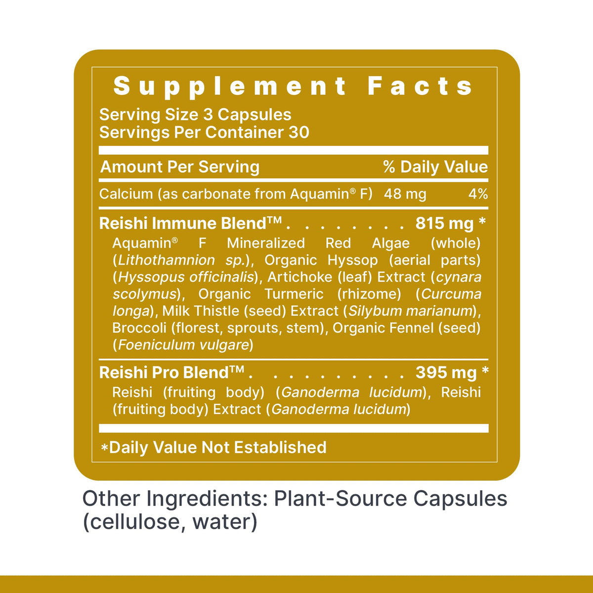 Premier Research Labs Reishi Immune Support Supplement- Reishi Mushroom Capsules, Organic Reishi Mushroom Extract for Women and Men, Contains Red Algae, Turmeric, Milk Thistle - 90 Pure Vegan Capsules