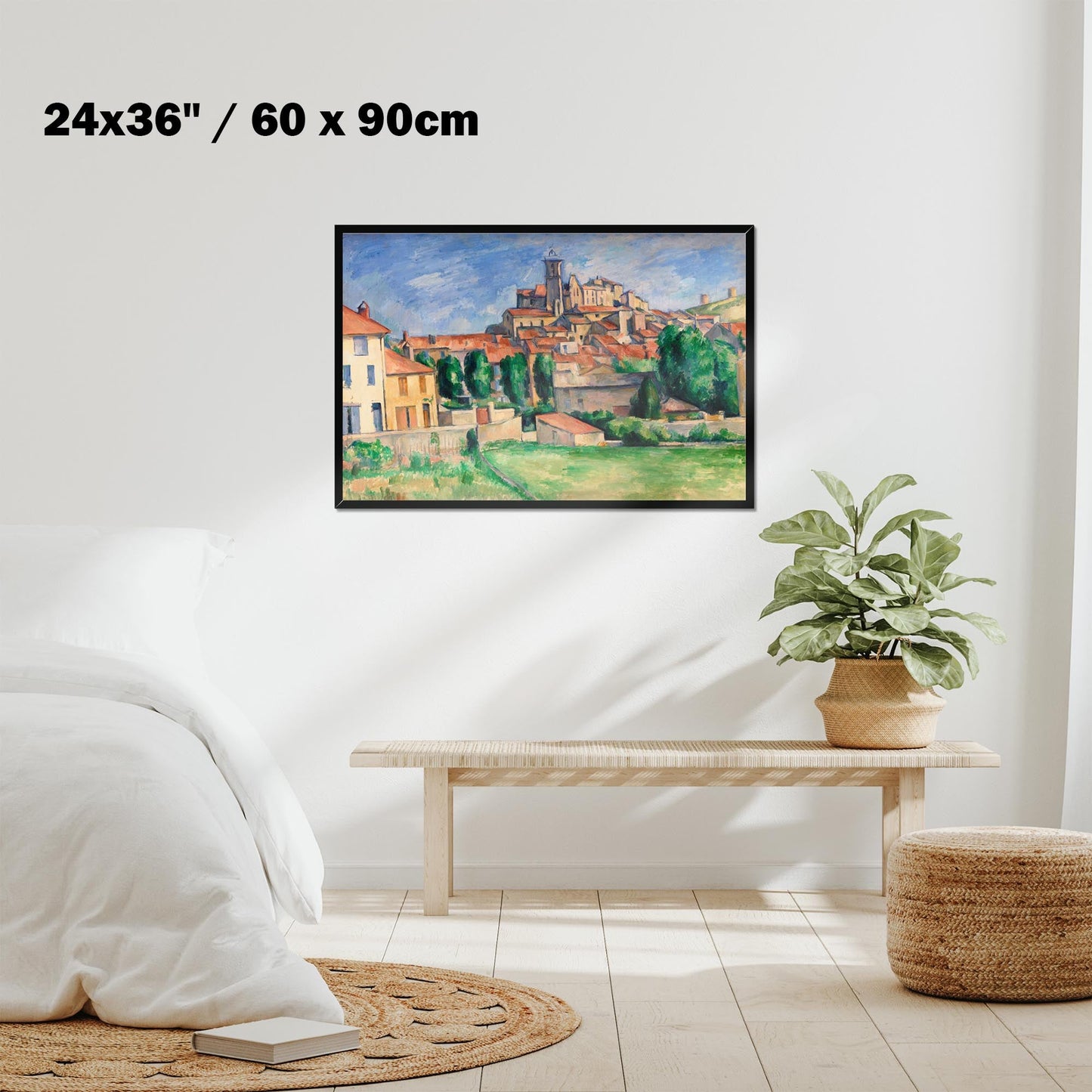 "Gardanne" by Paul Cezanne on Canvas, Framed Canvas, Acrylic, Framed Prints or Print-only