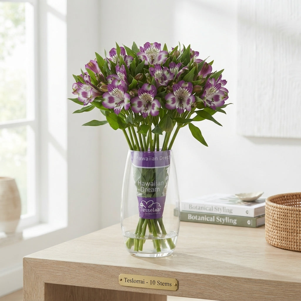 Alstroemeria Purple/White Wholesalers Choice