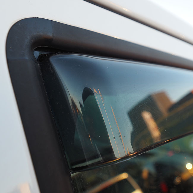 For VW Transporter T6 In-Channel Wind Deflectors Tinted - Van-X