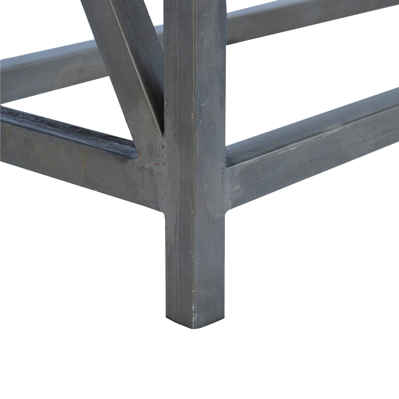 Mango Wood Console Table with Metal Base