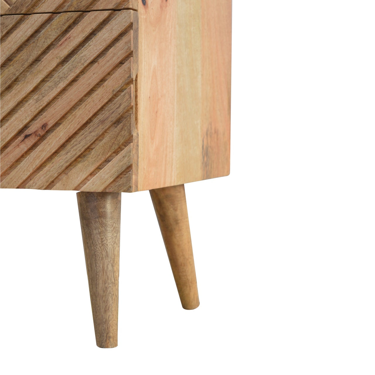 Lille 2 Drawer Oak-ish Bedside