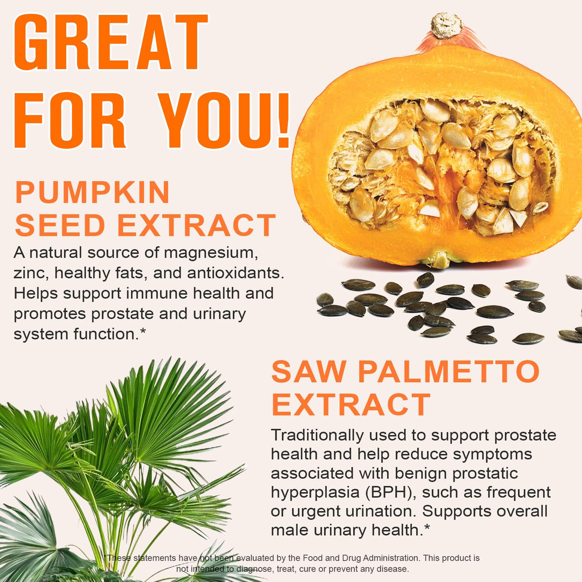 Pumpkin Seed Oil with Saw Palmetto – Prostate & Hair Health
