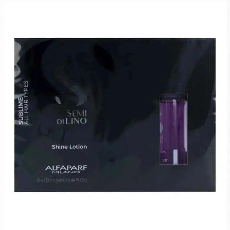 Protective Hair Treatment Semi di Lino Sublime Shine Lotion Alfaparf Milano (12 x 13 ml)