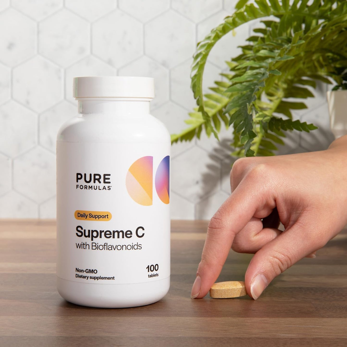 PureFormulas Supreme C with Bioflavonoids – 1000 mg Vitamin C | Immune Support & Allergen-Free