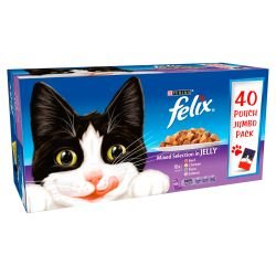 Purina Felix Pouch Mixed Selection in Jelly 40 pack