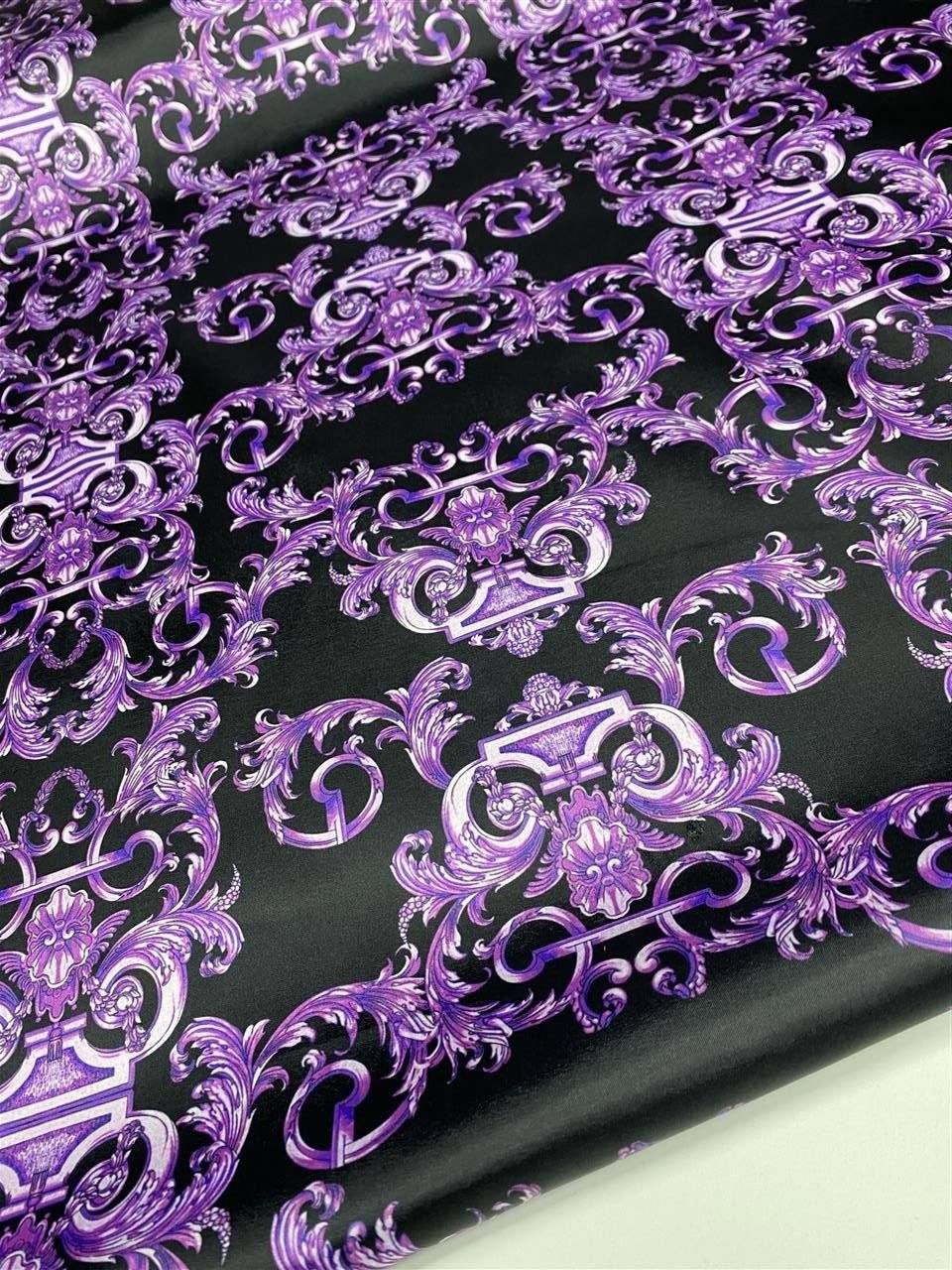 Purple Baroque Fabric by Metre