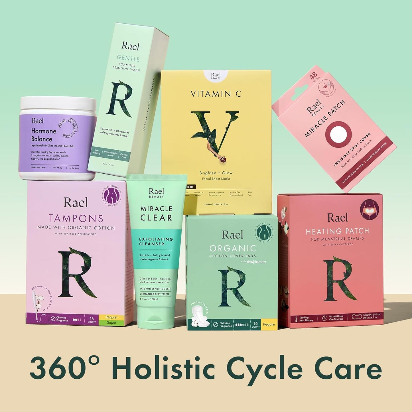 Rael Feminine Wipes – Flushable, Travel-Size, Hypoallergenic, All Skin Types (3 x 10 Count)
