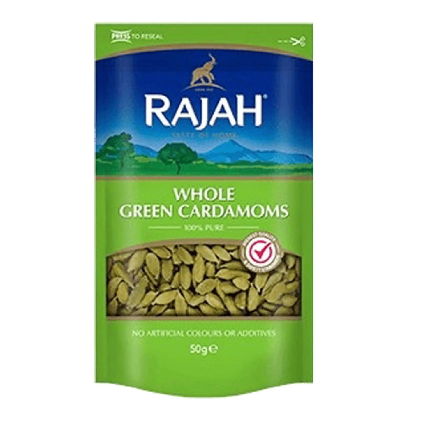 Rajah Whole Green Cardamoms (50g)