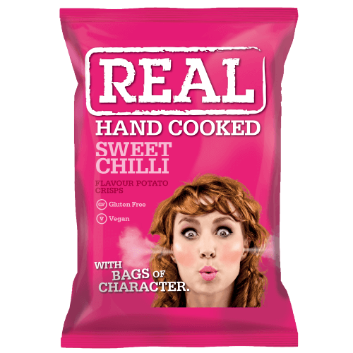 Real Hand Cooked Sweet Chilli Crisps 35g